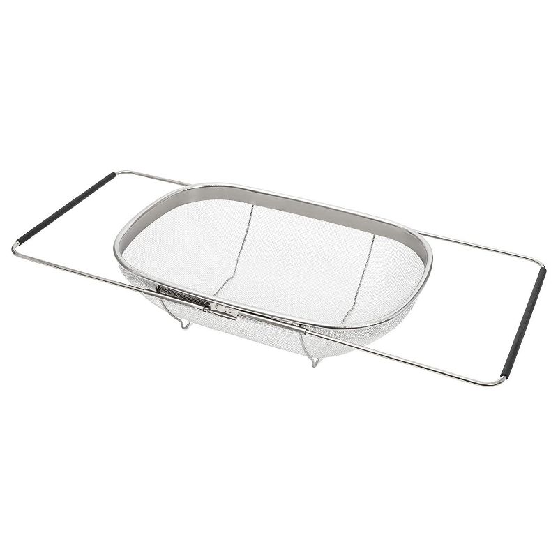 Norpro Stainless Steel Chinois Fine Mesh Soup Sauce Strainer Juicer with Stand and Rubberwood Pestle, Silver