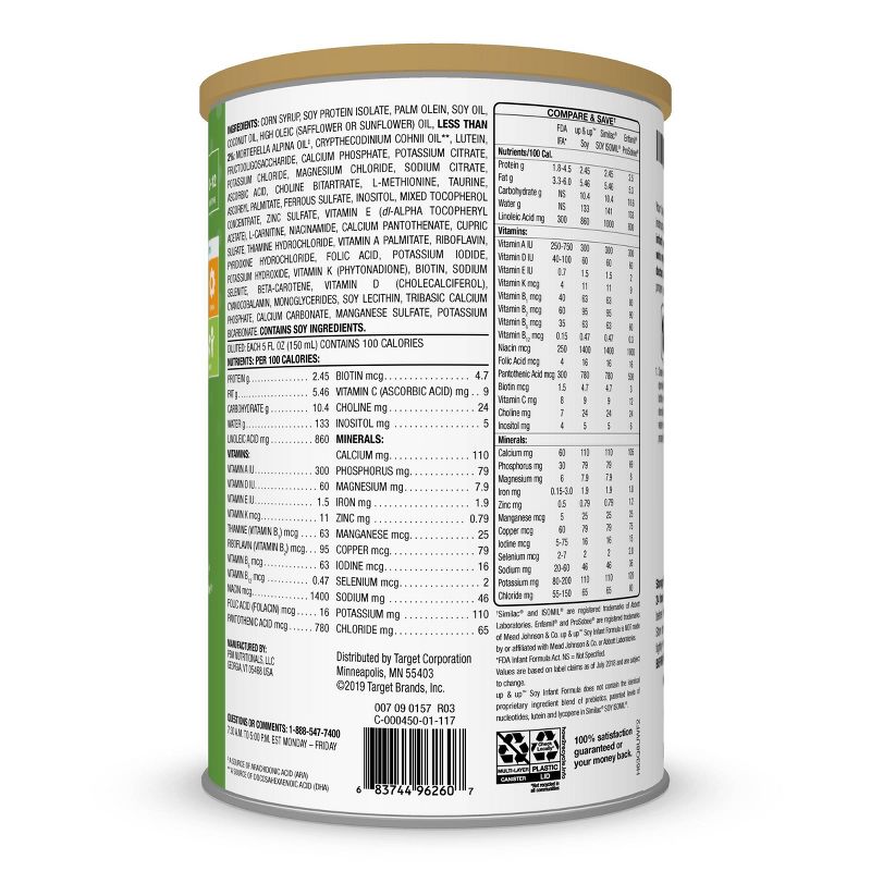 Infant Formula Soy with Iron Powder - 36oz - up & up™