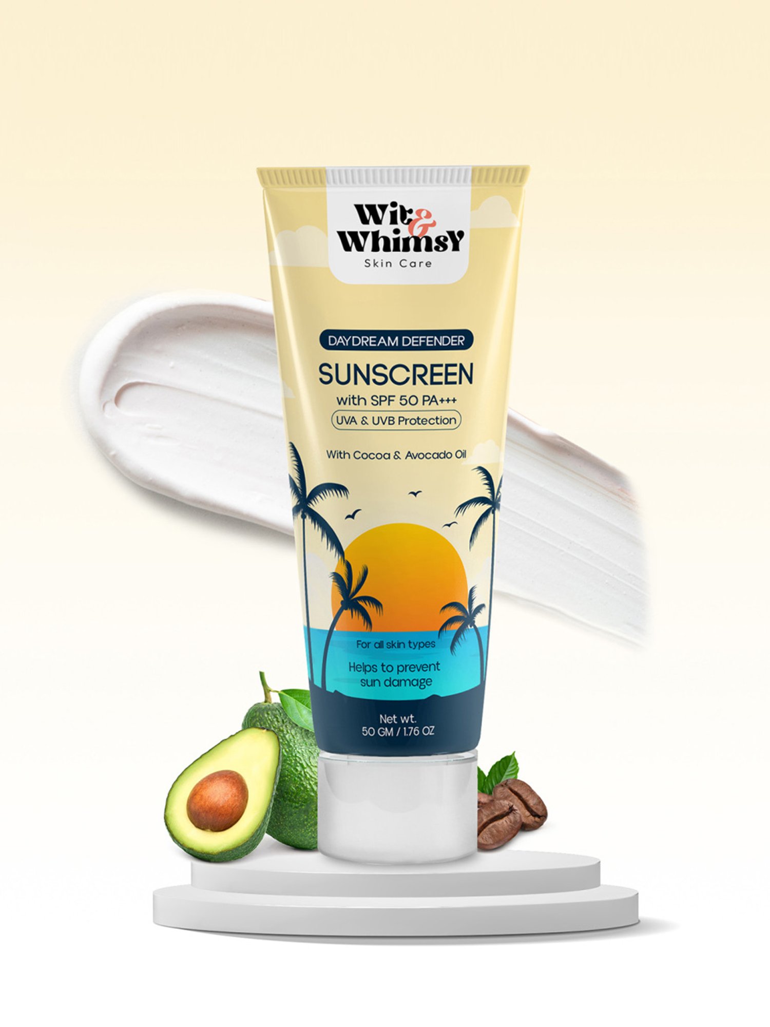 Wit & Whimsy Daydream Defender Suncreen with SPF 50 PA+++ - 50 gm