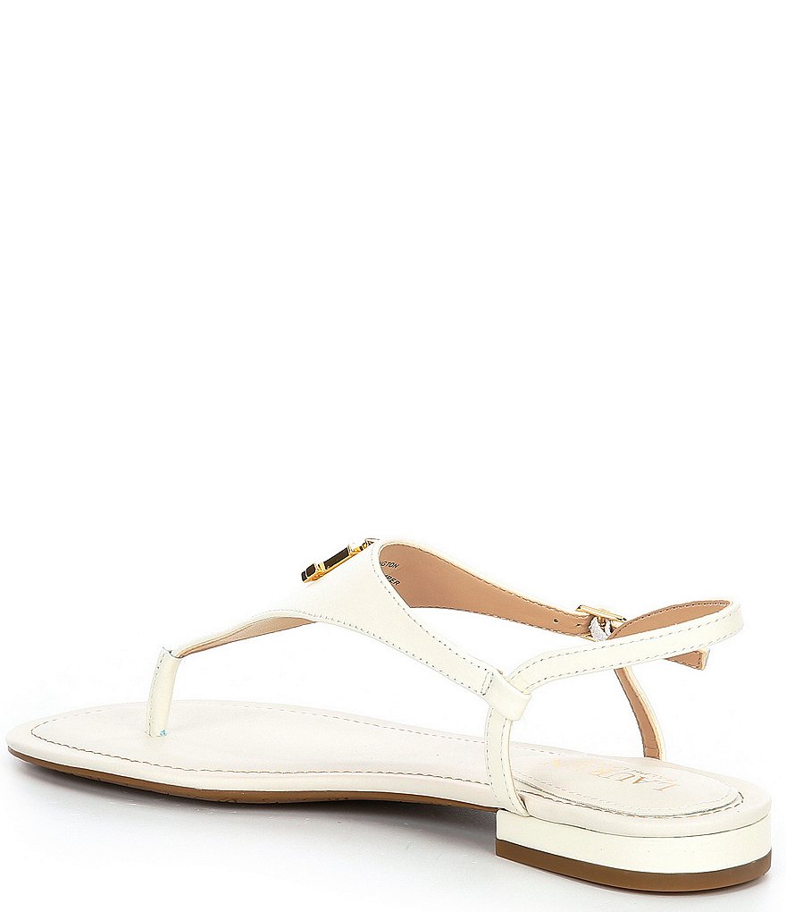 Lauren Ralph Lauren Ellington Logo Leather Sandals