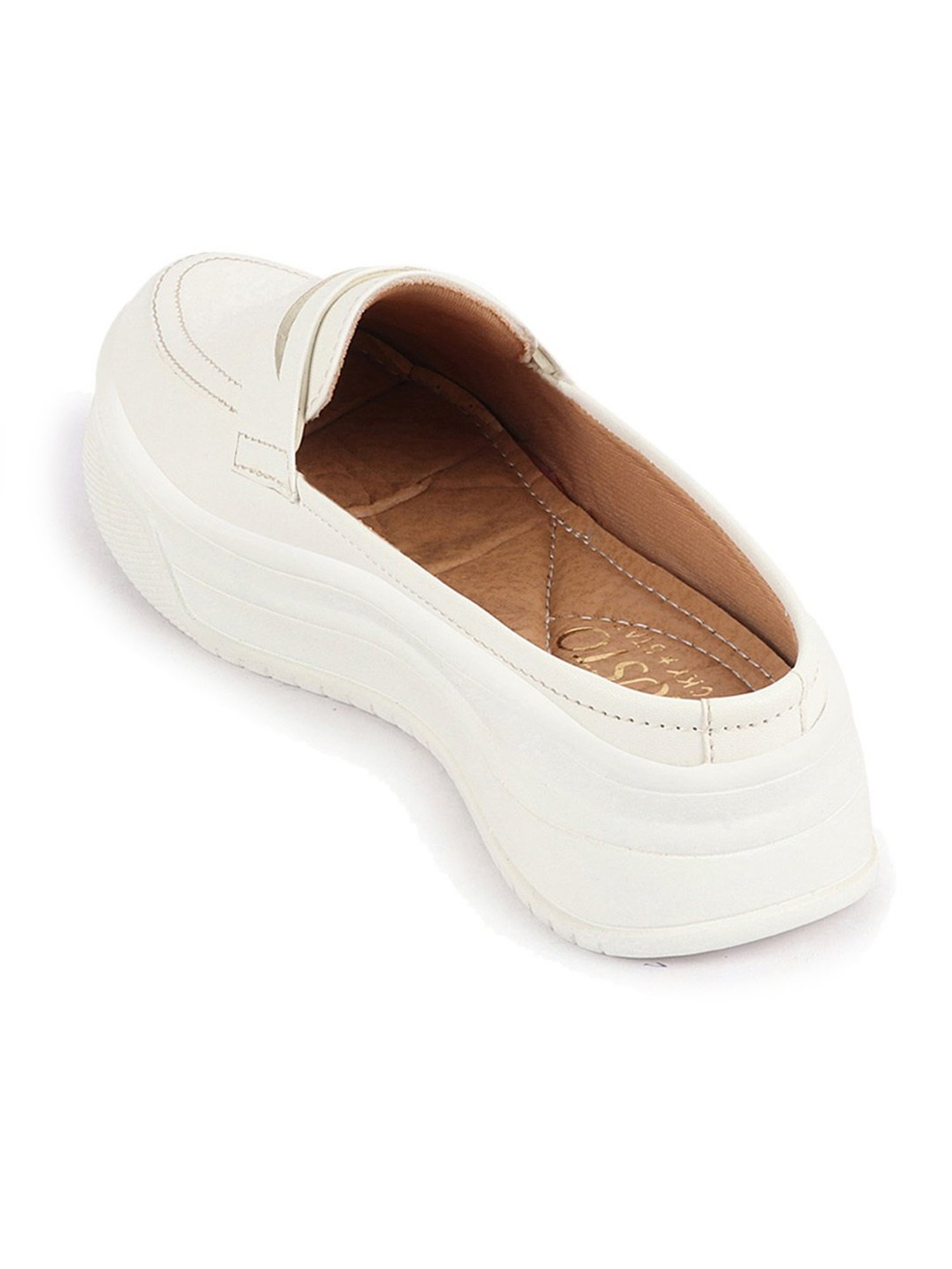 Fausto Women's White Mule Shoes