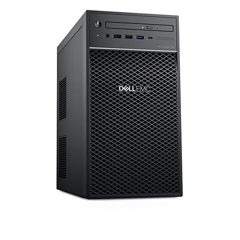 Upgrades PowerEdge T40 Tower Server (T30 Updated Version), Intel Quad-Core Xeon E-2224G 3.5GHz, 32GB DDR4 ECC UDIMM Memory, 2TB Hard Disk Drive, DisplayPort, DVD-RW, No Operating System, Black