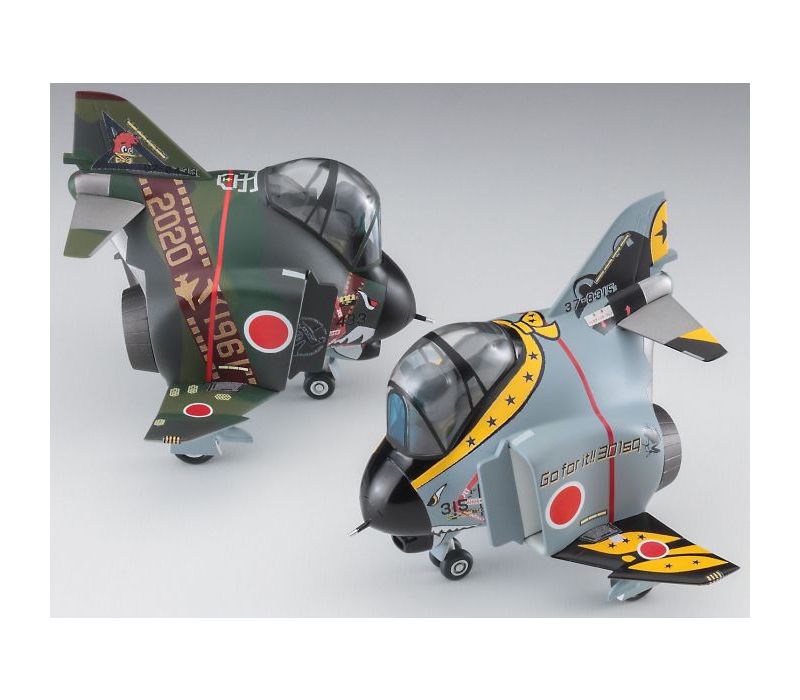 Hasegawa Eggplane Series 60516 Egg Plane F-4 Phantom II Aircraft Model Kit Set of 2