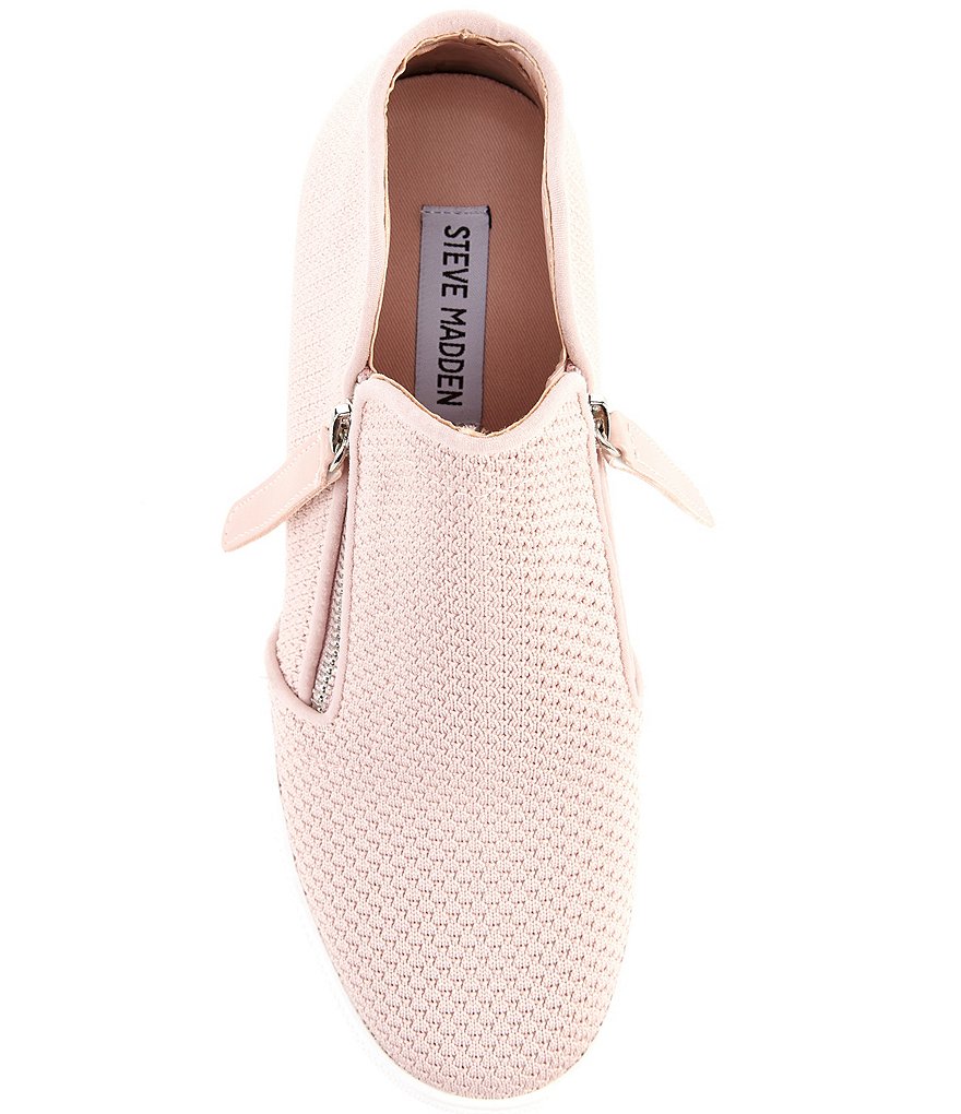 Donald Pliner Pelham Neoprene Mixed Leather Slip-On Wedge Sneakers