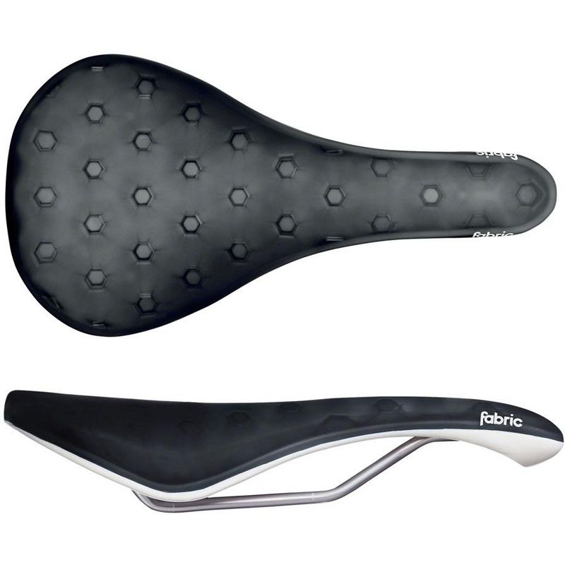 Fabric Cell Radius Saddle - Black/White Rail Material Chromoly Width 155