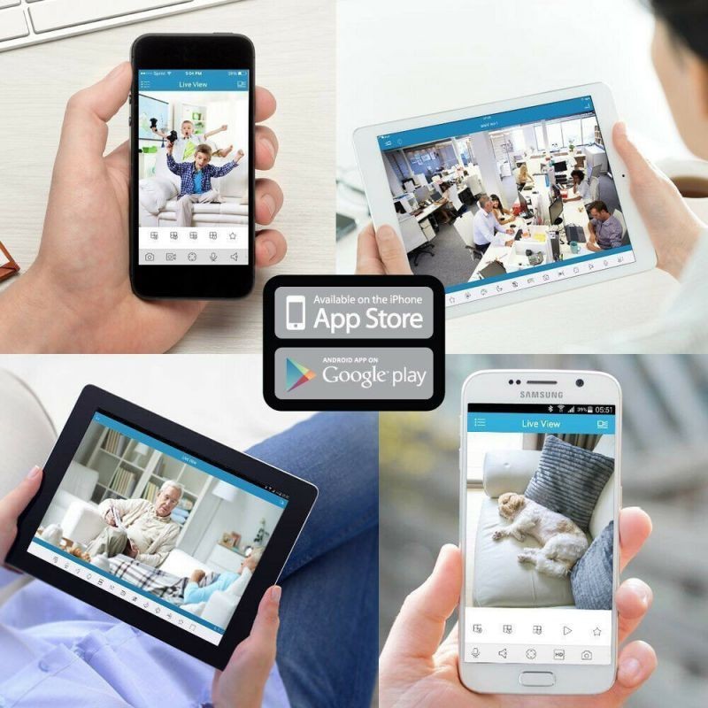 Amcrest IP2M-841 ProHD 1080P (1920TVL) 30FPS Wireless WiFi IP Camera (Black)