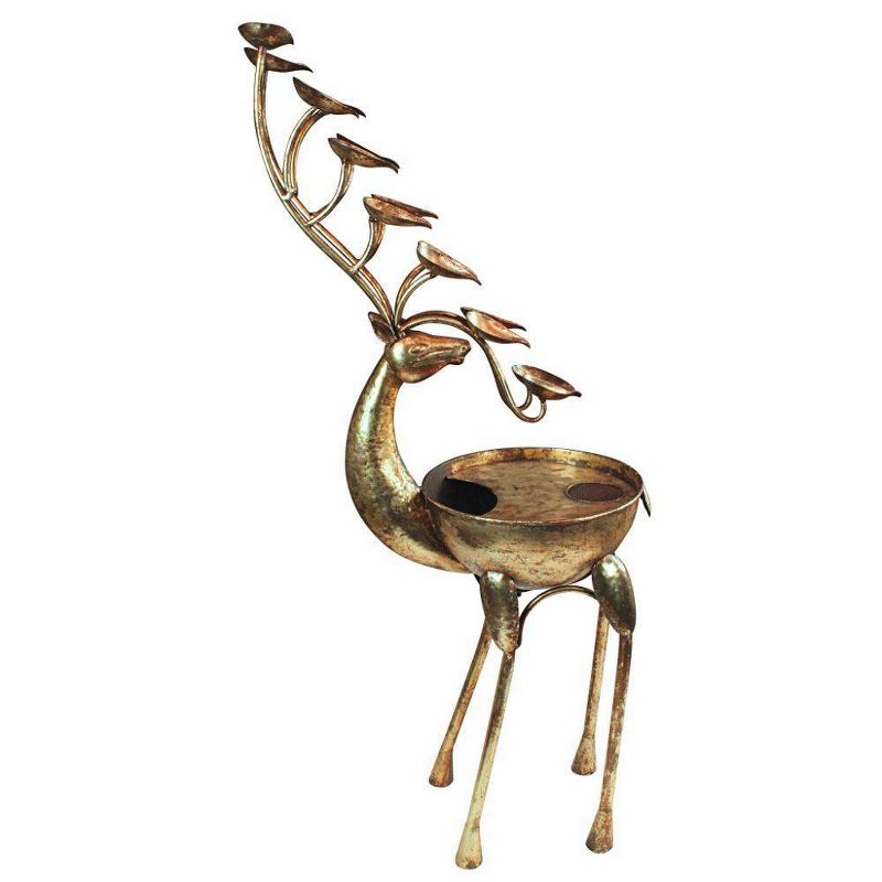 Deer Antler Falls Cascading Metal Sculptural Fountain - Acorn Hollow
