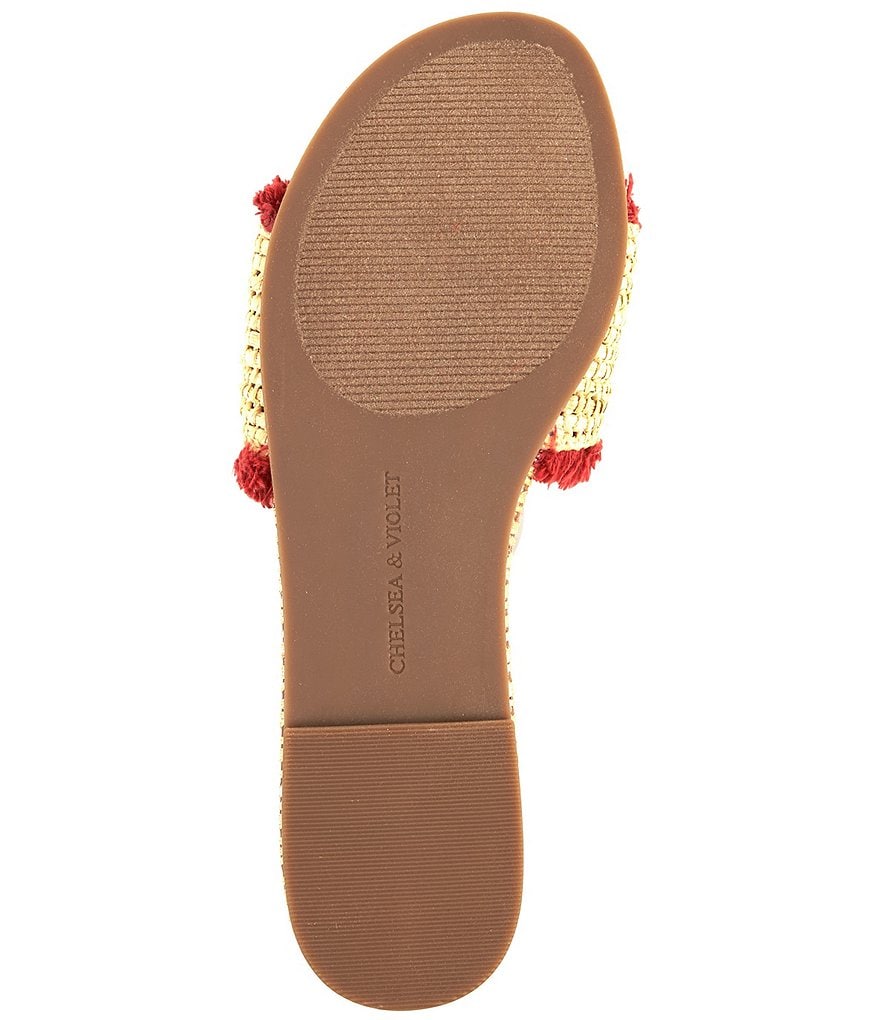 Chelsea & Violet Rafa Fringe Flat Sandals