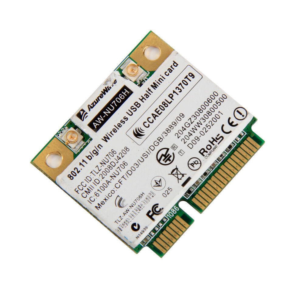 RaLink RT3090 RT3090L AW-NU706H 802.11 b/g/n Wireless Half Mini PCI-E WiFi Card