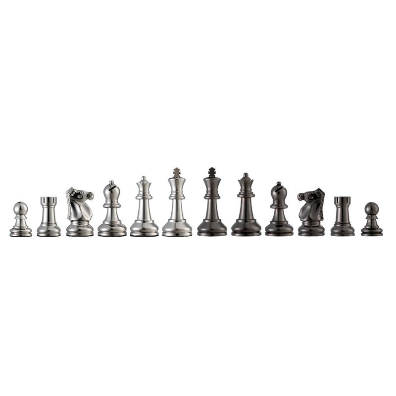 Bobby Fischer(R) Metal Ultimate Chess Pieces - 3.75 in. King - Weighs over 9.5 LBS