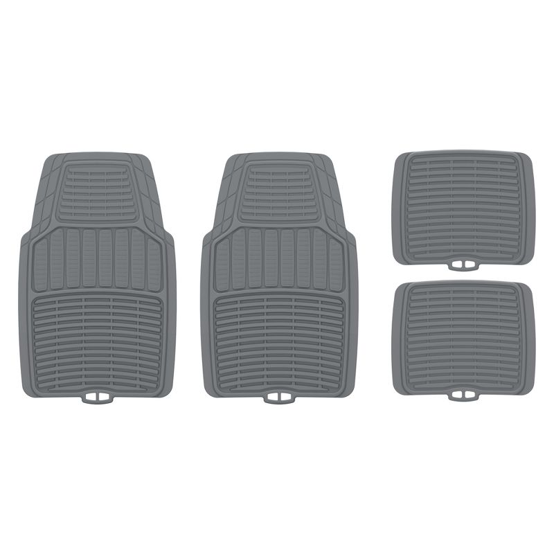 Rubbermaid 4pk Rubber Floor Mats Gray