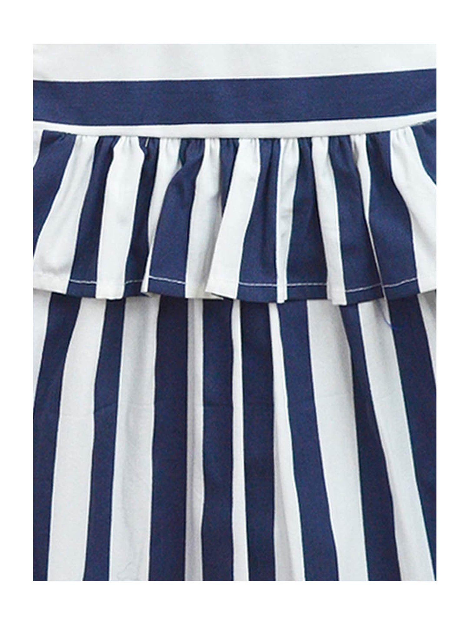 A.T.U.N. Navy & White Striped Dress