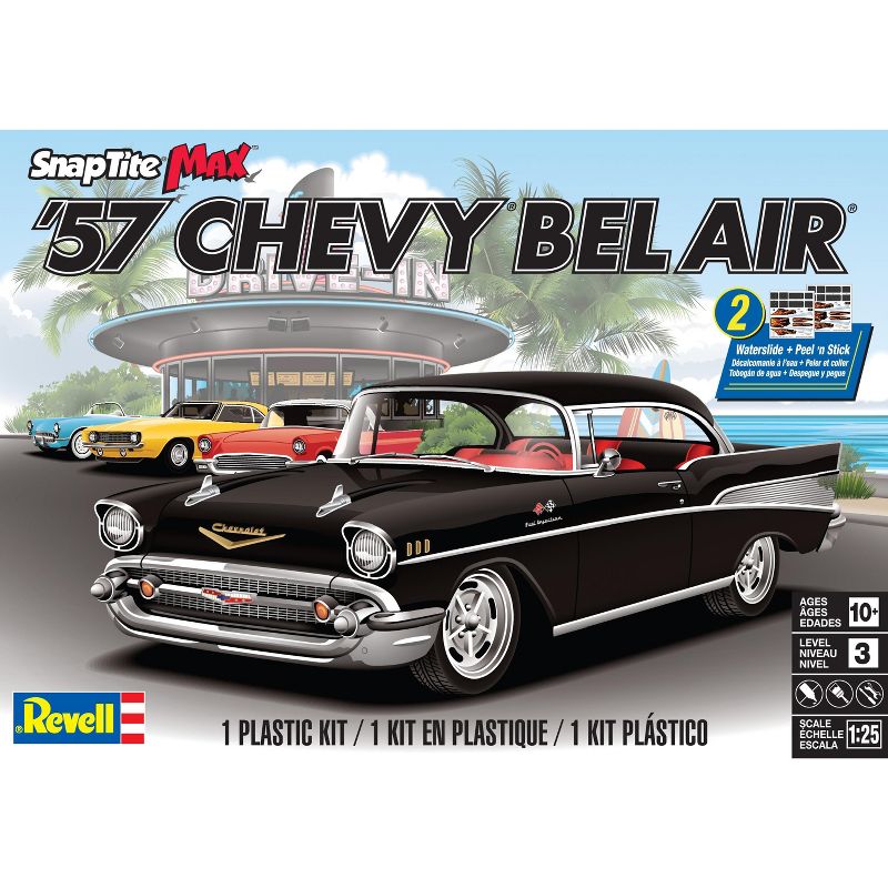 Plastic Model Kit-57 Chevy Bel Air 1:25
