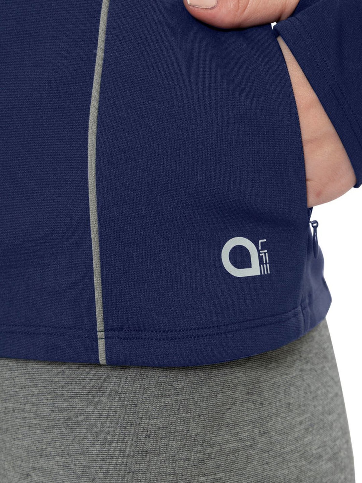 Amante Blue Hooded Sports Jacket