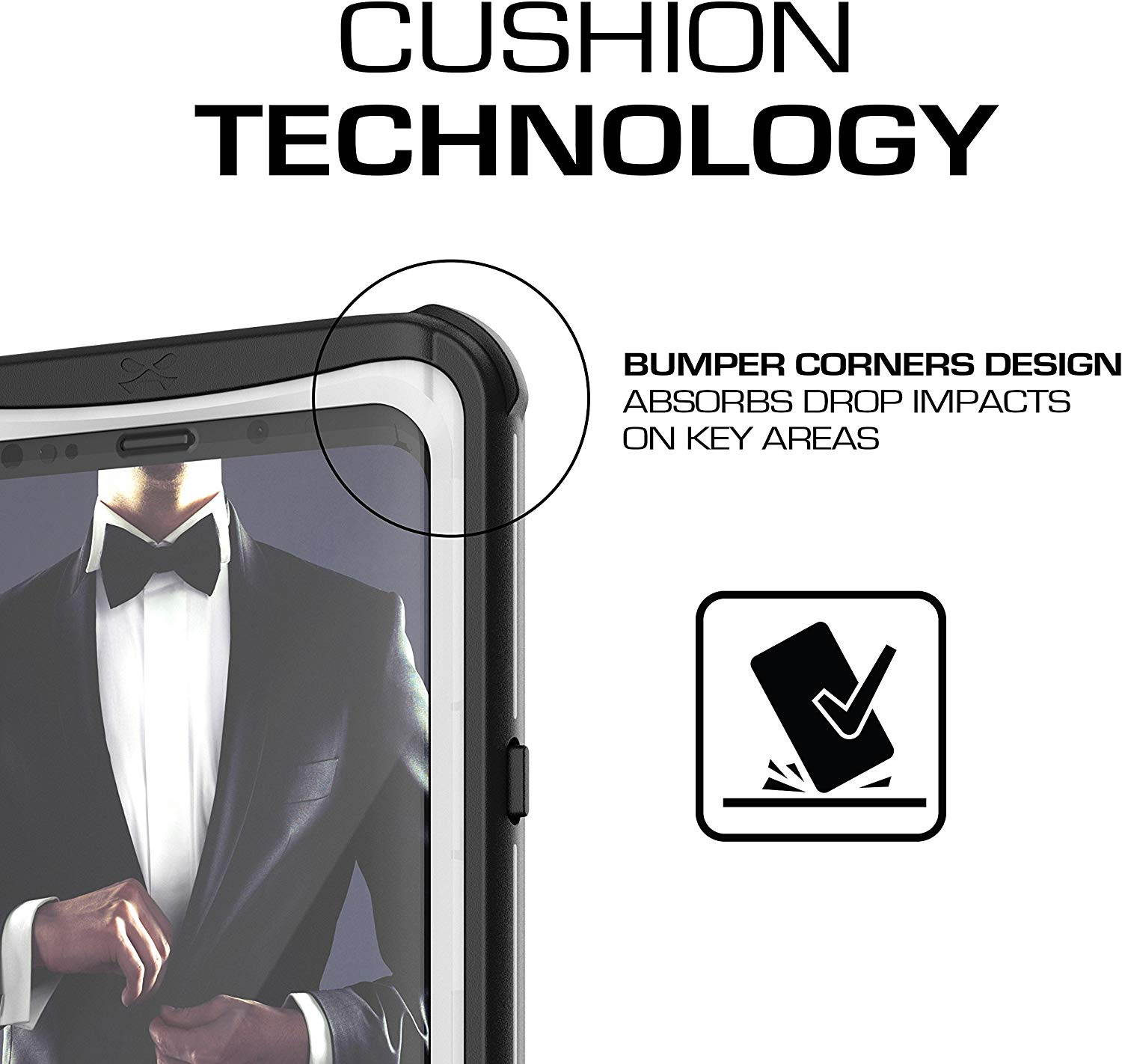 Ghostek Nautical Galaxy S9 Plus Waterproof Case with Screen Protector Slim Extreme Heavy Duty Protection Tough Shockproof Full Body Underwater Watertight Seal for 2018 Galaxy S9+ (6.2 Inch) - (Black)