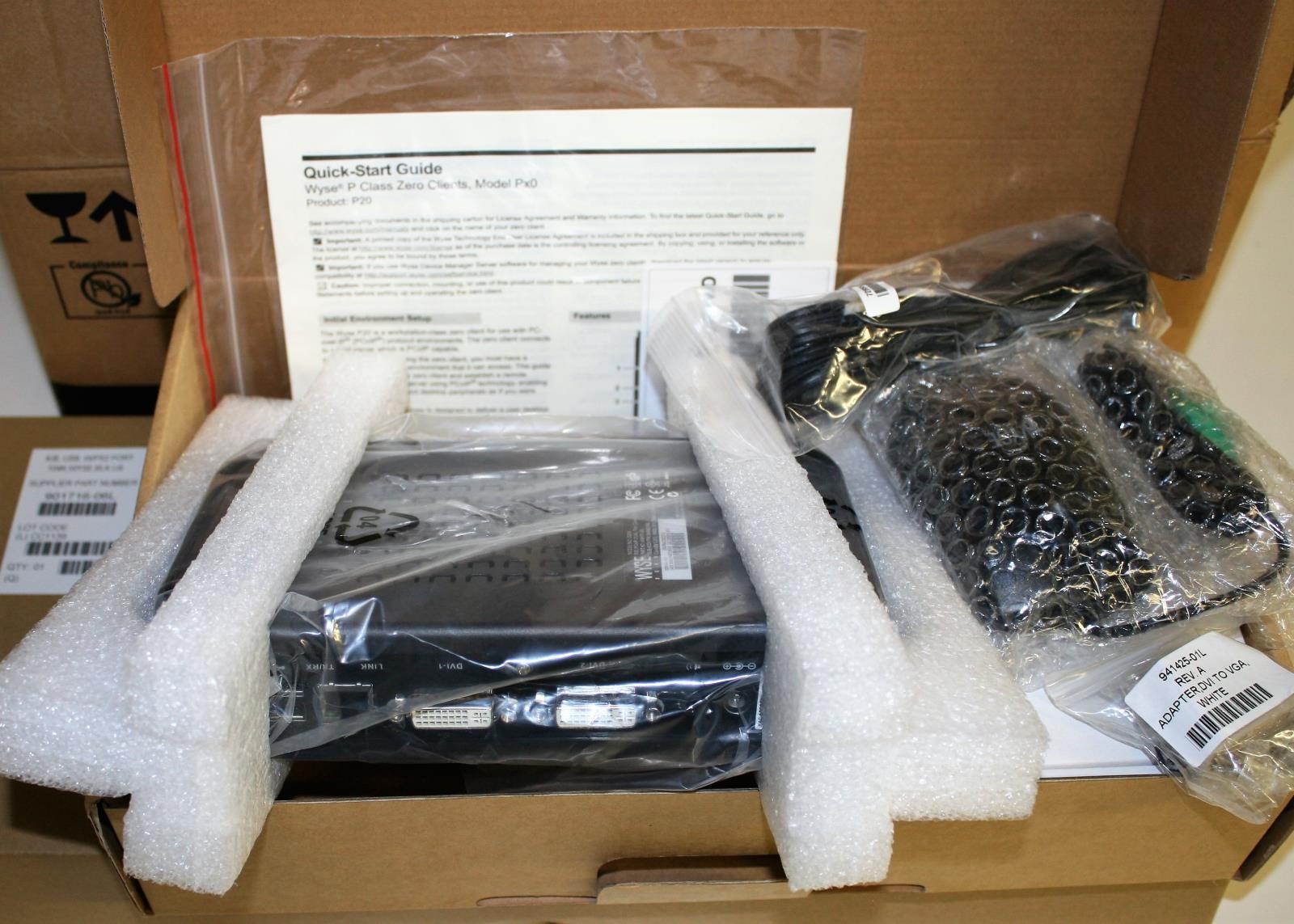 Dell WYSE D200 P20 PCoIP Dual Zero Thin Client Tera 1100 128MB 64Mb No OS Px0 !!