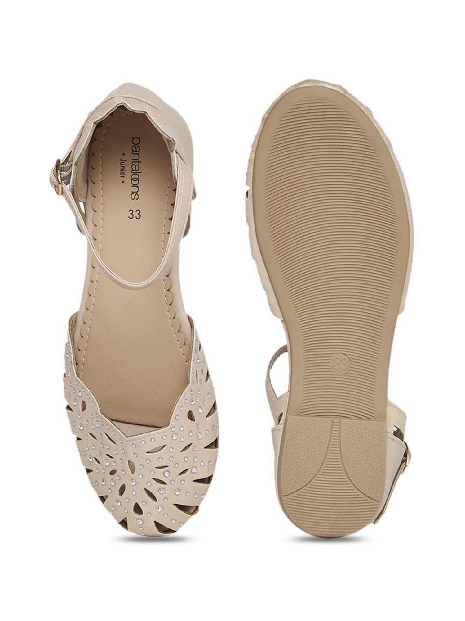 Shoetopia Kids Black Toe Ring Sandals