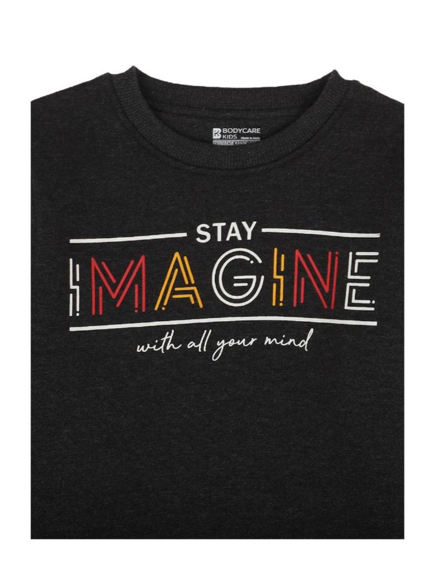 Proteens Kids Dark Grey Graphic Print Full Sleeves Sweatshirt