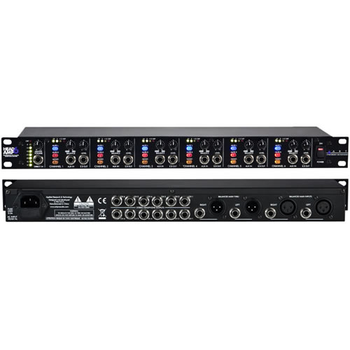 ART HeadAmp6 6-Channel Rack mount Headphone Amplifier Amp NEW