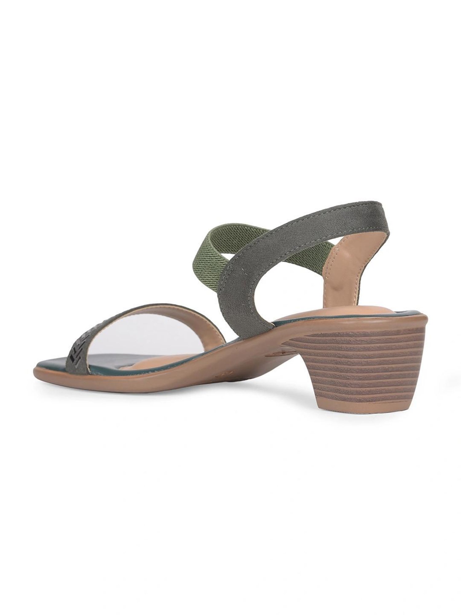 Bata Women's SHIRA Green Ankle Strap Sandals