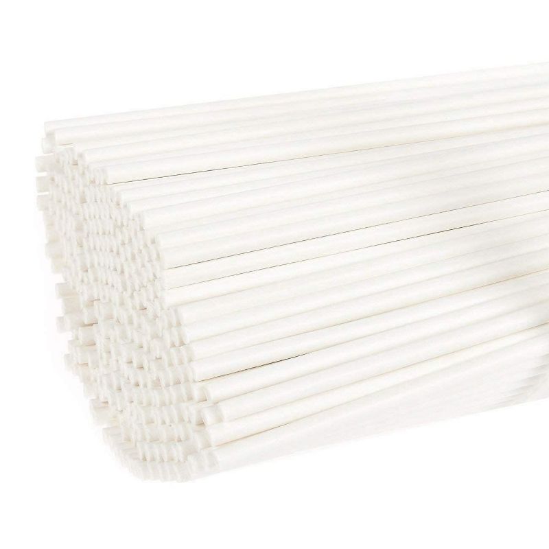 Juvale Lollipop Sticks &ndash; 300 Count 6 inch Paper Sucker Sticks, Treat Sticks for Cake Pops, Candy Melt