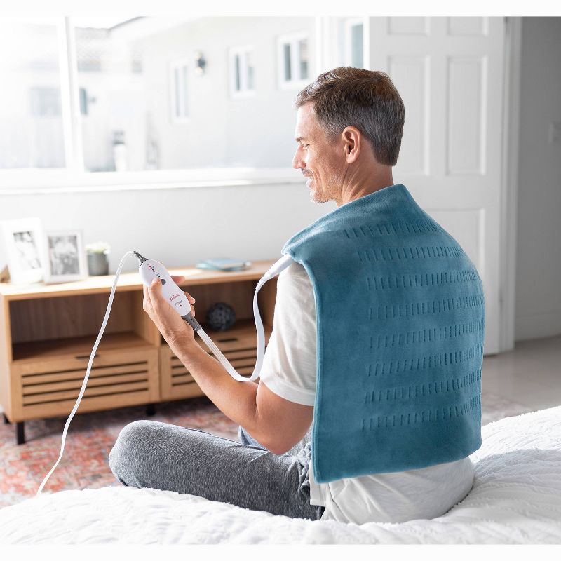 Sunbeam Premium Machine Washable Integrated Heating Pad with Compact Storage - XXL