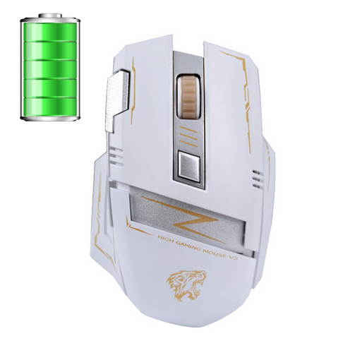 2.4G Wireless Rechargeable 2400DPI 6 Buttons Optical Usb Ergonomic Gaming Mouse