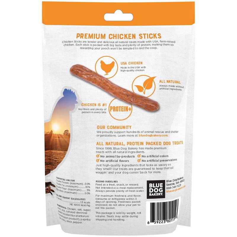 Blue Dog Bakery Chicken Sticks Chewy Dog Treats - 7.8oz
