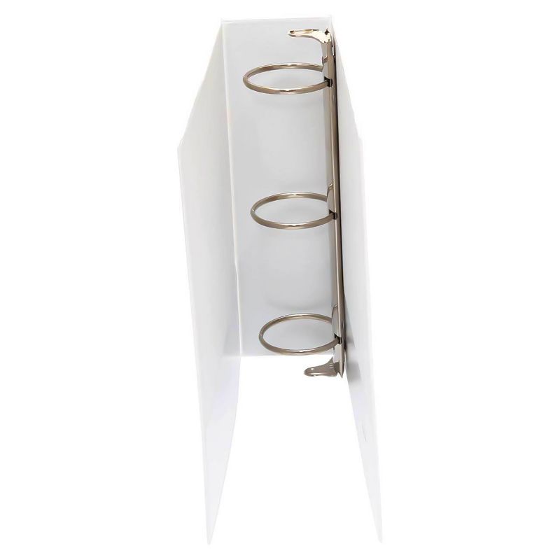 Universal Round Ring Economy View Ring Binder, 3" - White