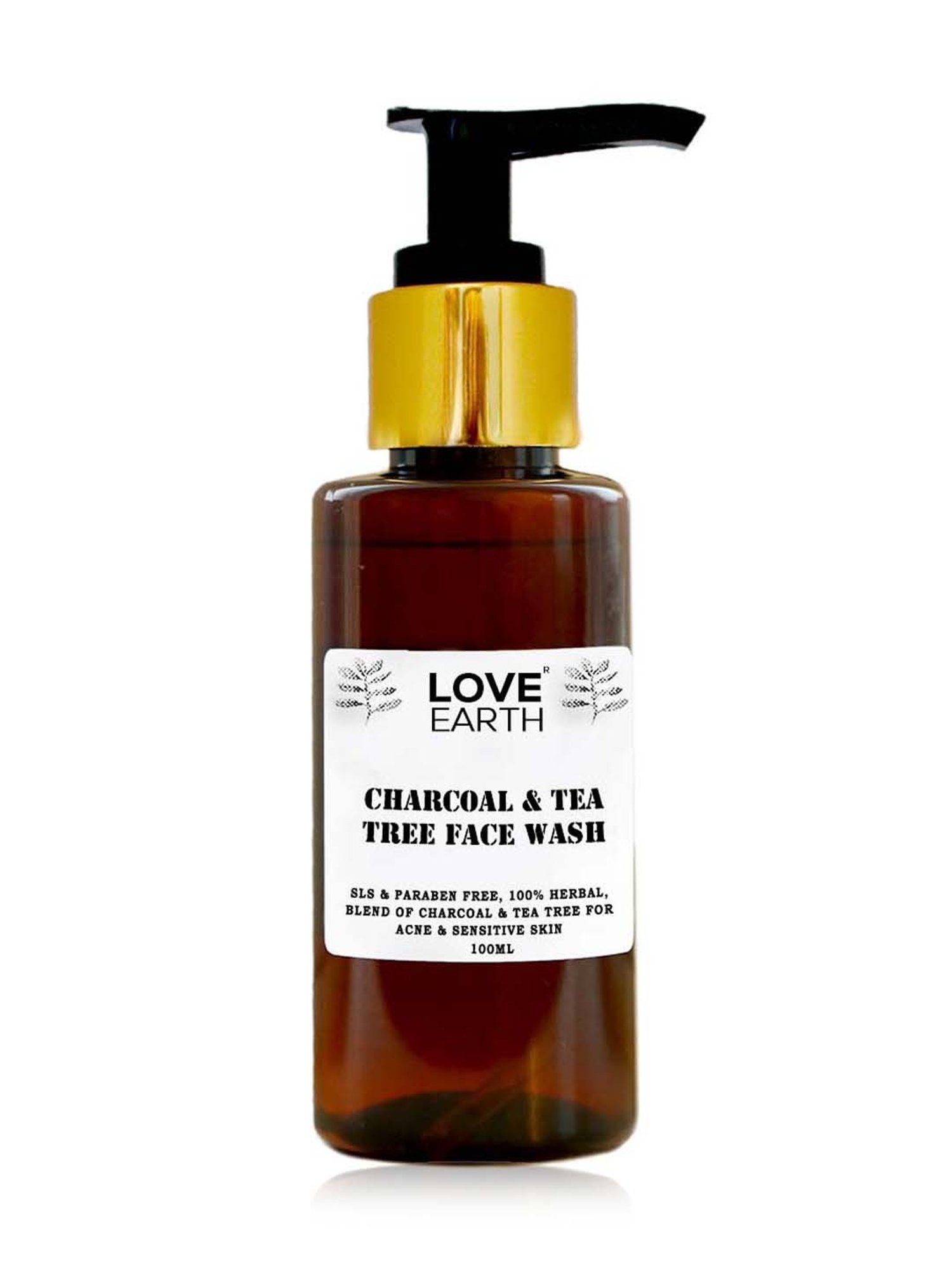 Love Earth Charcoal Tea Tree Face Wash - 100 ml