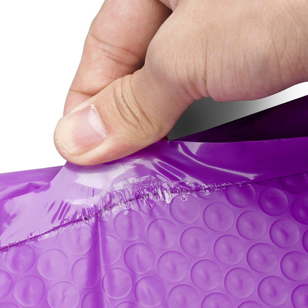 Metronic Poly Bubble Mailers #2 8.5x12 Inch Padded Envelopes Self Seal Shipping Envelopes Pack of 25 Purple