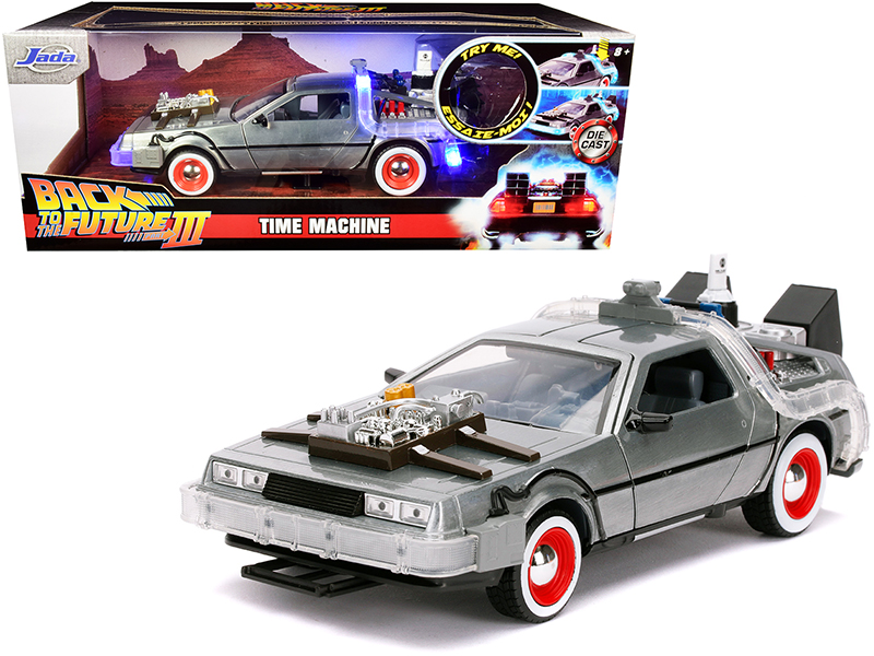 DMC DeLorean Time Machine with Doc Brown Figure "Back to the Future" (1985) Movie Diecast Model Car by Corgi