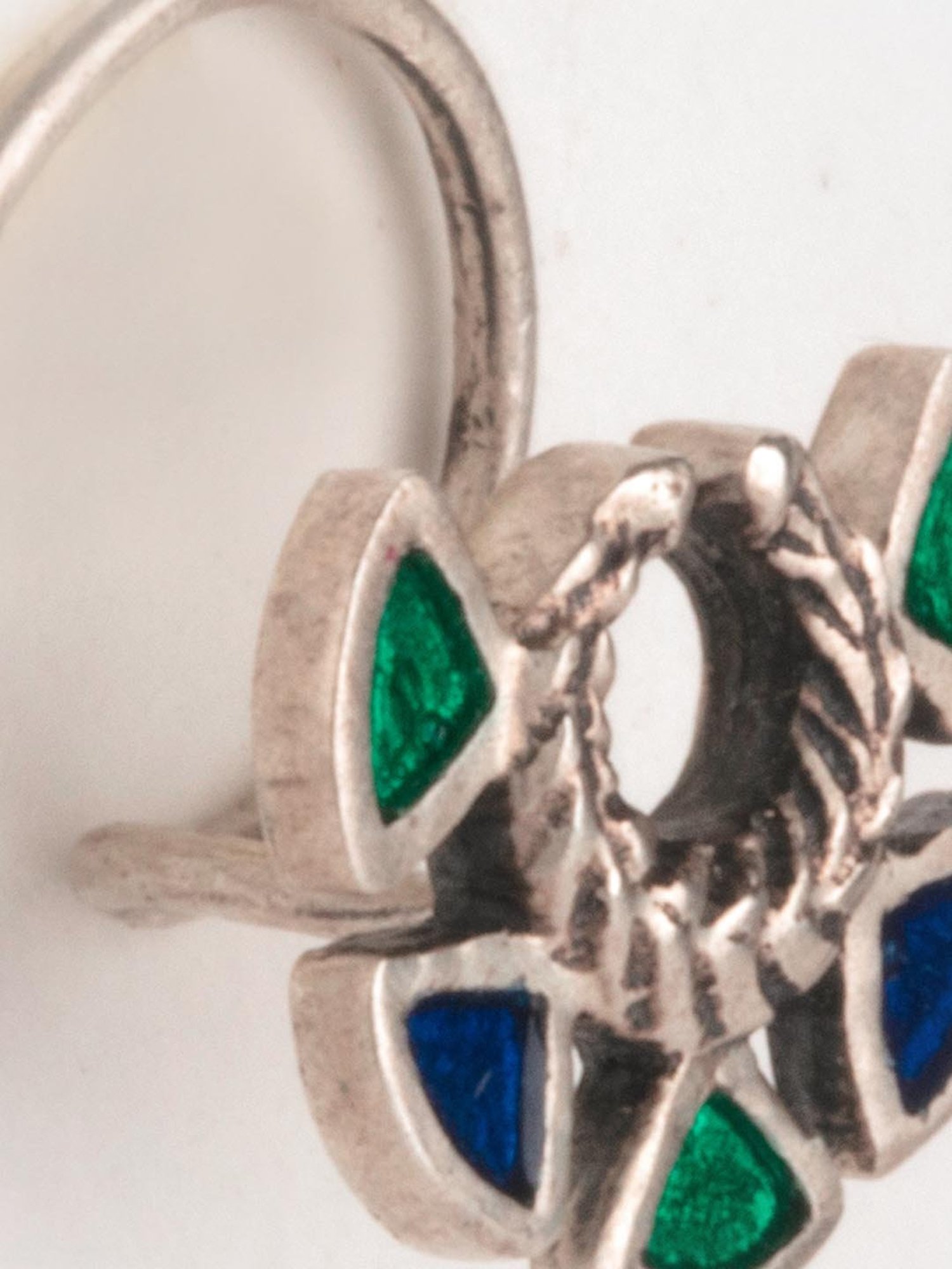 Zavya 92.5 Sterling Silver Floral Nosepin for Women