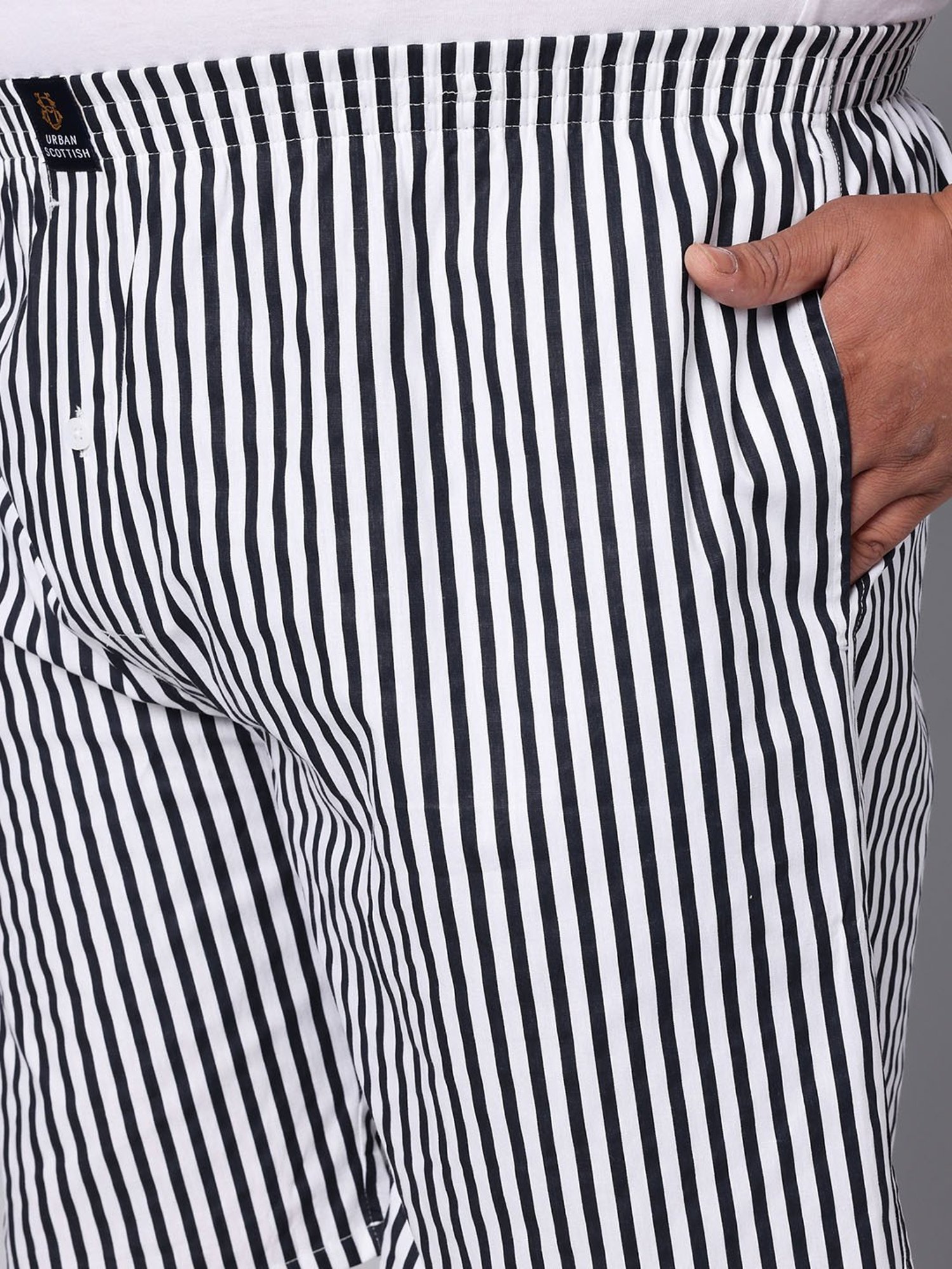 Urban Scottish Multi Cotton Regular fit Stripes Boxers