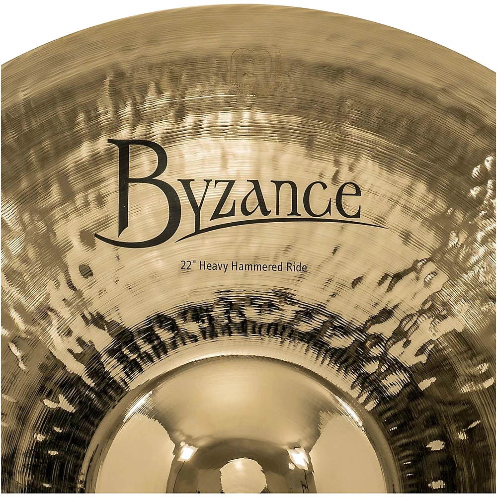 Meinl Byzance Brilliant Heavy Hammered Ride Cymbal 22 in.