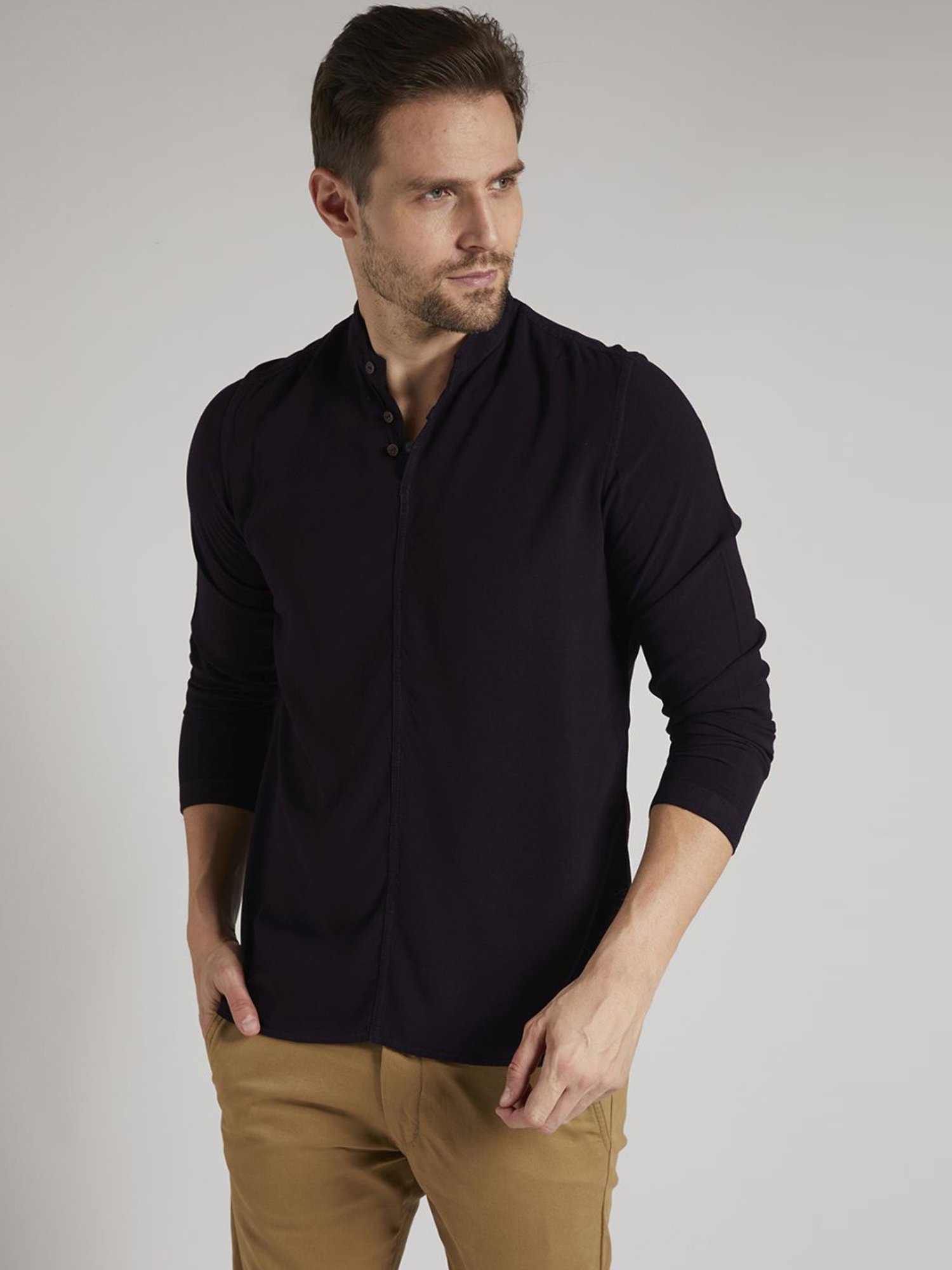 Identiti Wine Slim Fit Shirt