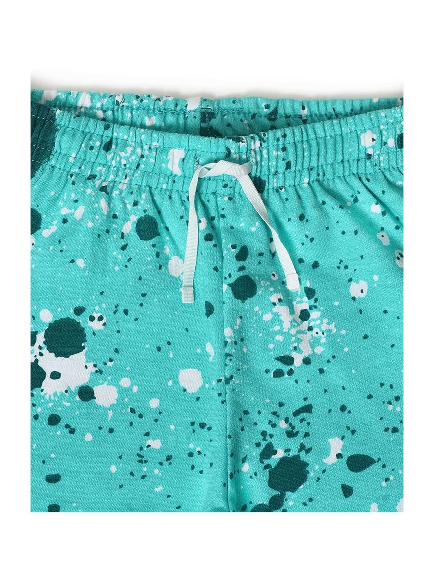 MiArcus Kids Green Printed T-Shirt Set