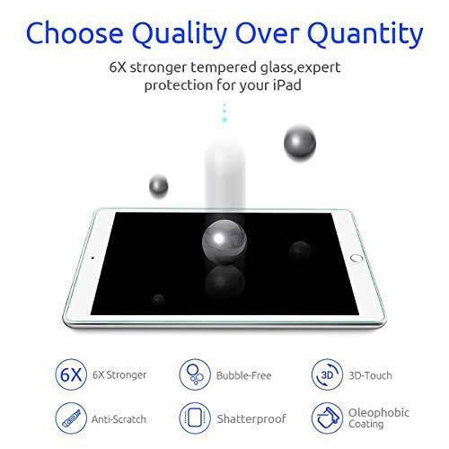 [2 Pack]Ainope iPad 9.7 6th Generation Screen Protector,[Easy Install Frame]Tempered Glass Screen Protector for iPad Pro 9.7/iPad 5/iPad Air 2 -Apple Pencil Compatible/High Definition/Anti-scratch