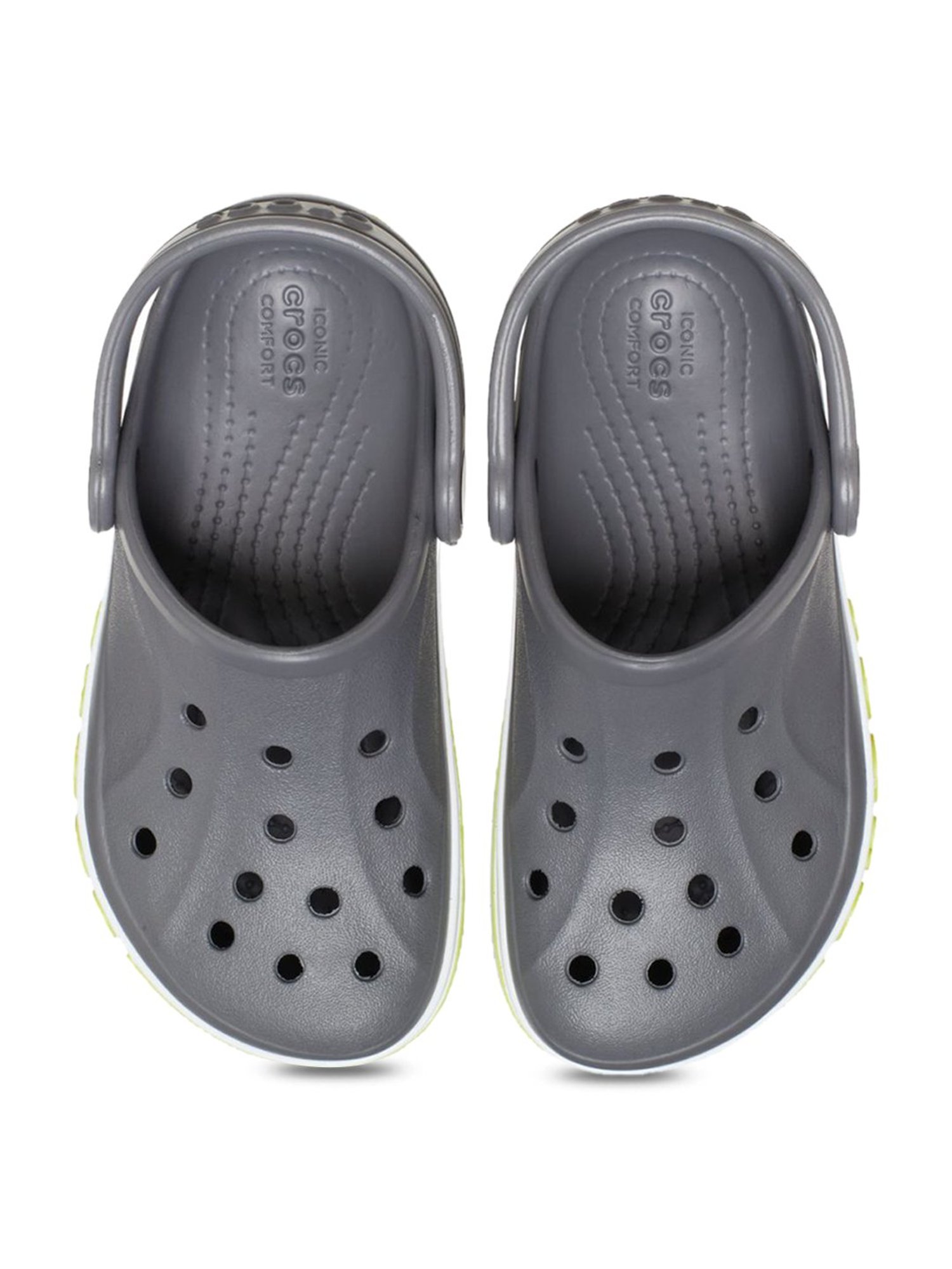 Yellow by Westside Blue & Grey Slingback Slides