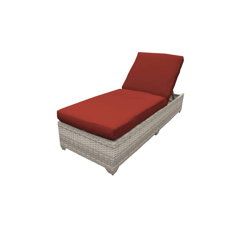 Fairmont 2pk Patio Chaise Lounges - Terracotta - TK Classics