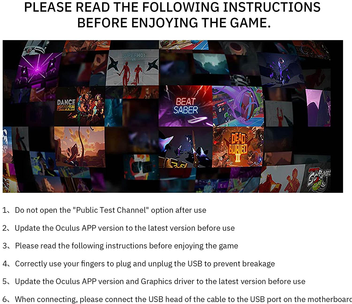 Link Cable Compatible for Oculus Quest 2, Fast Charging & PC Data Transfer USB C 3.2 Gen1 Cable for VR Headset and Gaming PC 10FT(3M)