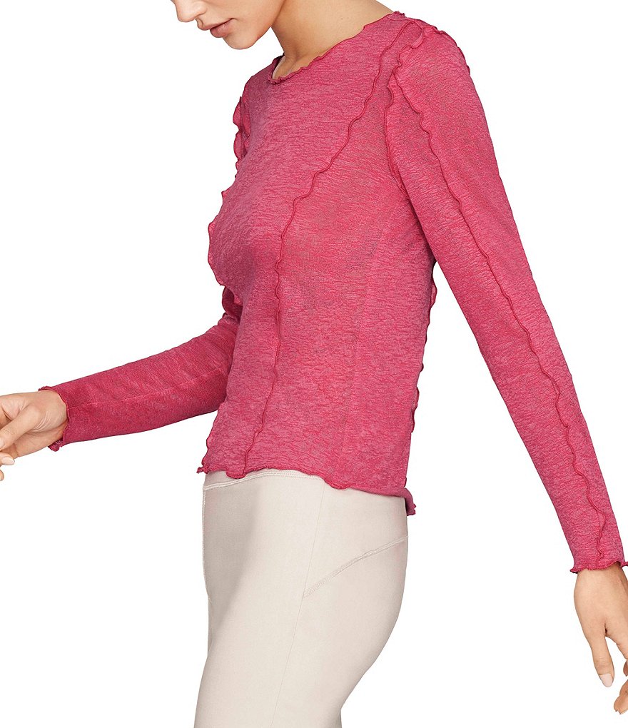 b new york Overlocked Exposed Seam Recycled Knit T-Shirt