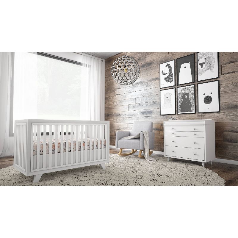 Karla Dubois Wooster Convertible 3-in-1 Crib - Pure White