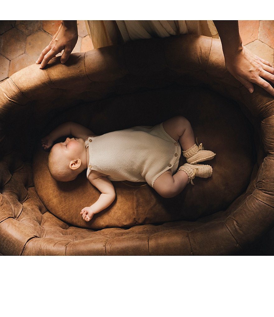 Aristot Cognac Bassinet + Dondolo Rocking Base