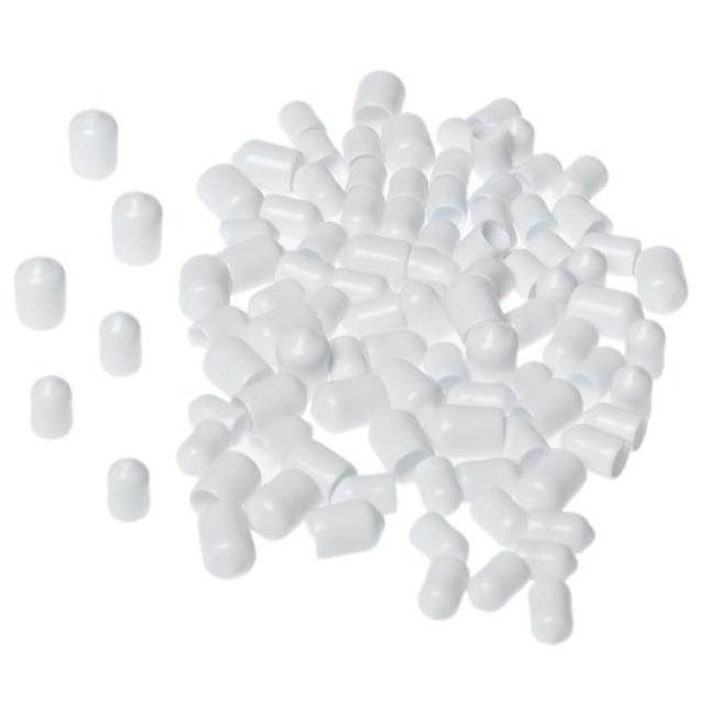 closetmaid 75350 24 large and 60 small end caps, white, 84pack