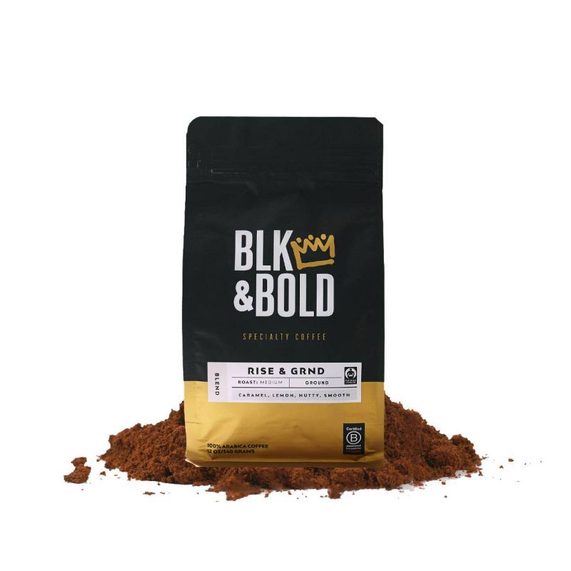 BLK & Bold Rise & GRND Bend, Medium Roast Ground 12oz