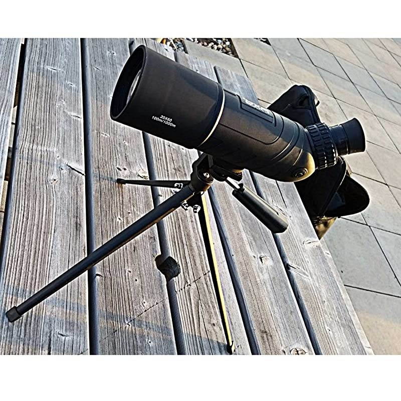 20x60 Angled Waterproof Spotting Scope with Tripod for Birdwatching Portable HD Monocular Telescope High Powered Scope  Shooting Archery Outdoor Activities
