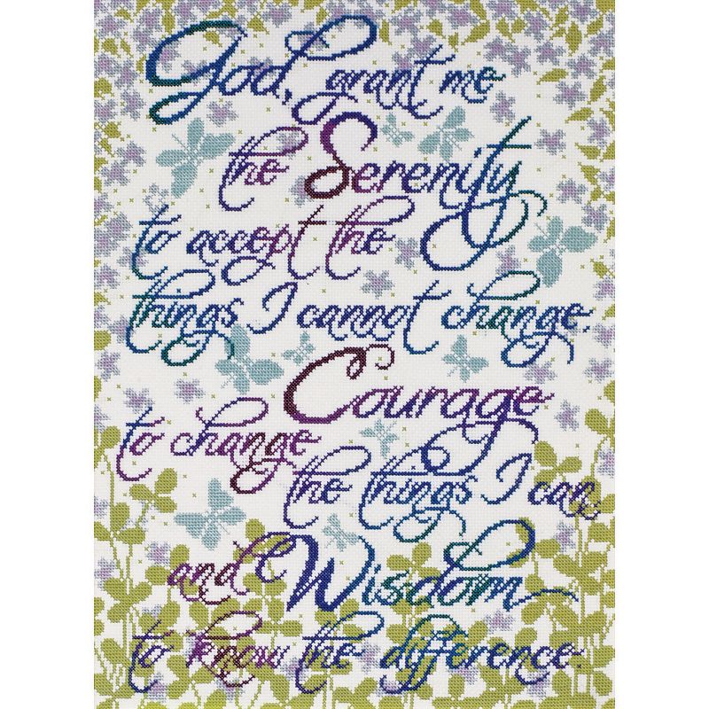 Design Works Counted Cross Stitch Kit 12"X16"-Serenity Prayer (14 Count)