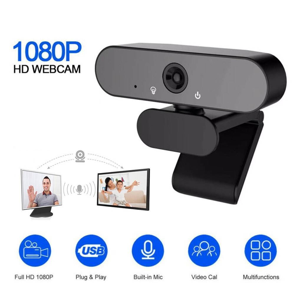 Digital USB Video Recorder Home Office 1080P Full HD USB Web Camera with Microphone for Video Conference Live Streaming
