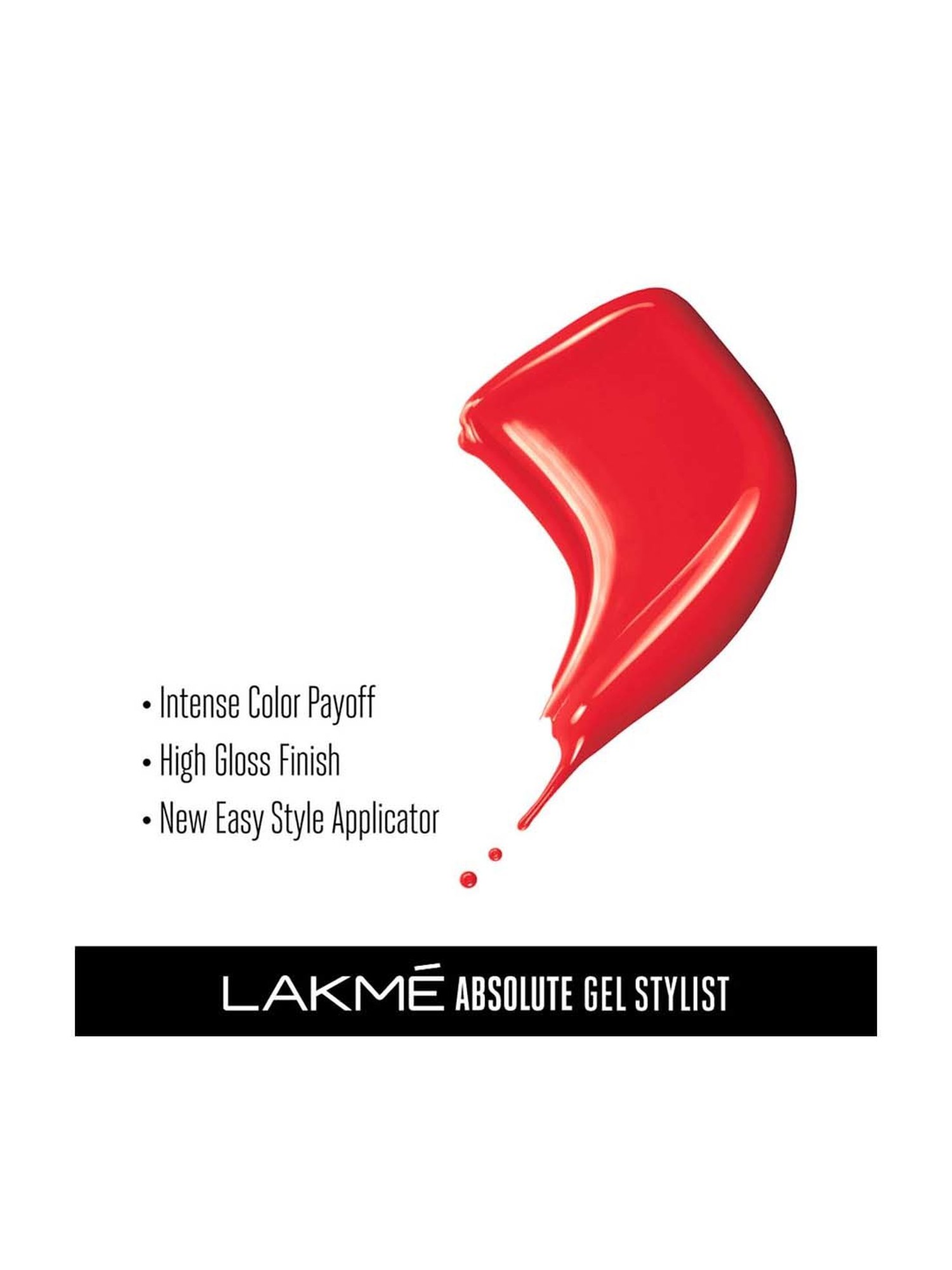 Lakme Absolute Gel Stylist Nail Color Blazing - 12 ml